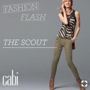 CAbi The Scout Pants Green 3199 NEW NWT Size 8